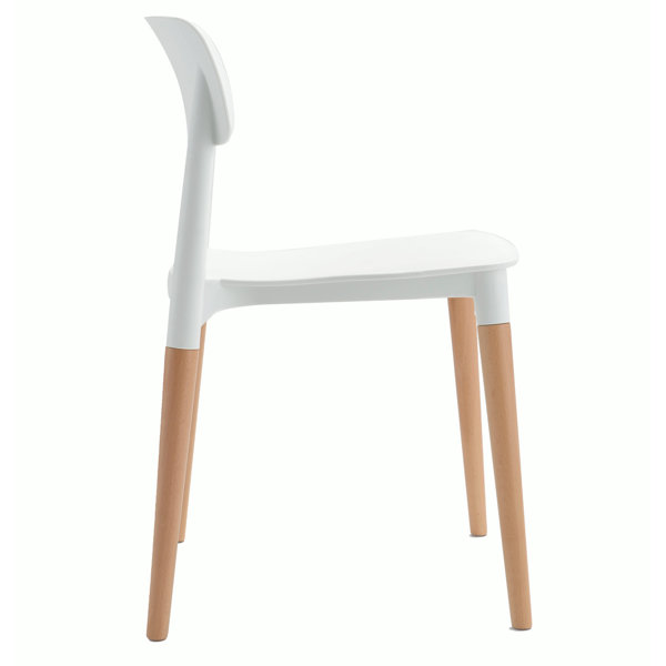 AllModern Jago Solid Back Stacking Side Chair & Reviews Wayfair Canada